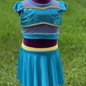 Jasmine Character Costume with Rhinestones - Child Large